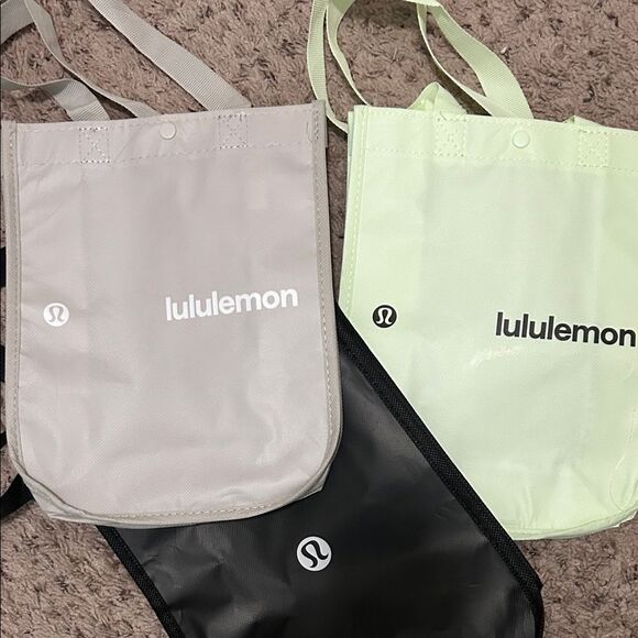 lululemon athletica Tote Trio - Light Gray, Mint Green, Black - Picture 1 of 1
